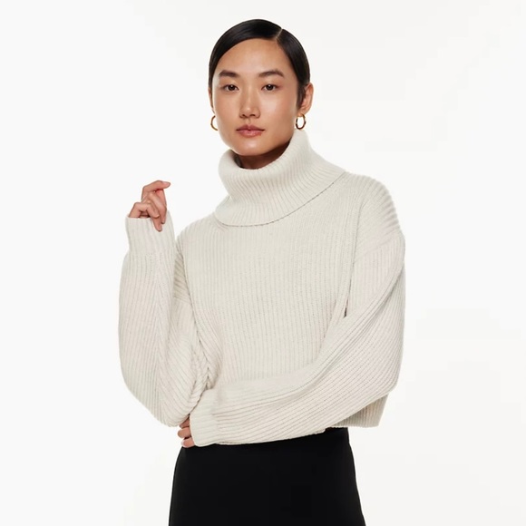 Aritzia guell sweater, heather bone, US S - Picture 2 of 4